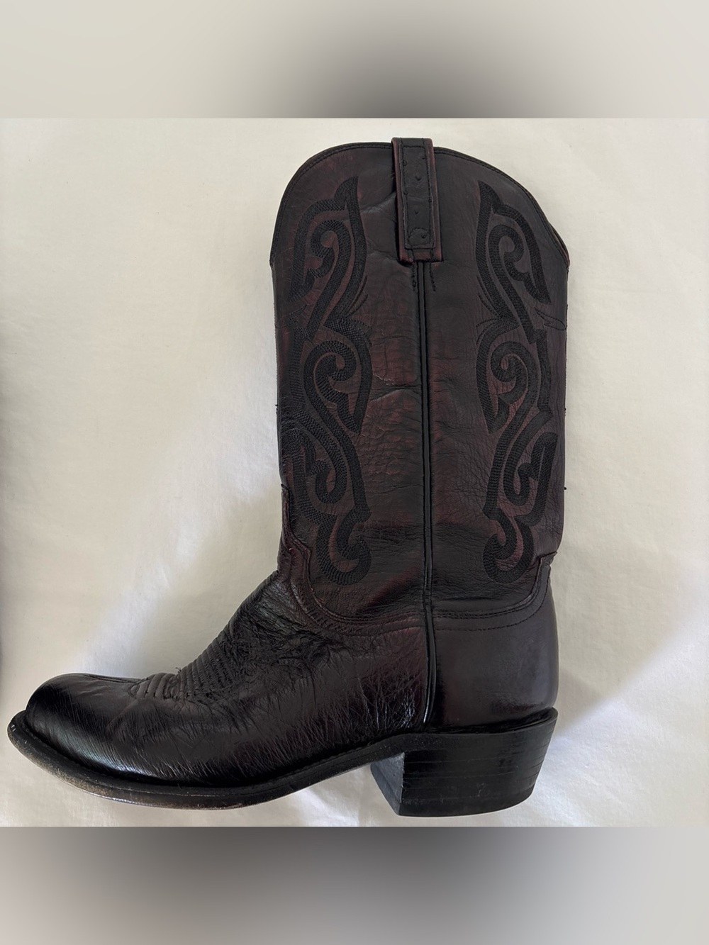 Lucchese 1883 Men’s Boots N1022.R4 Black Cherry, 7EE UD